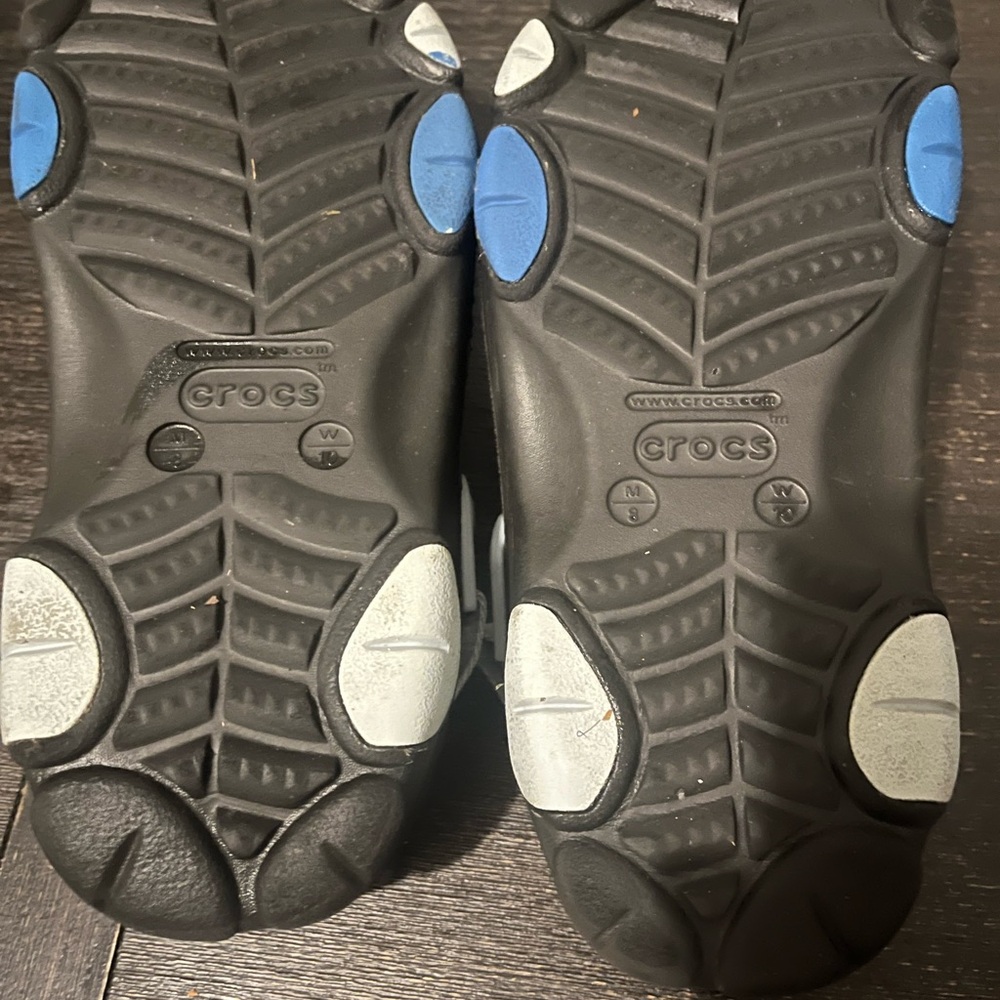 Black Crocs All Terrain Customized With Disney Jibbitz - Picture 3 of 3
